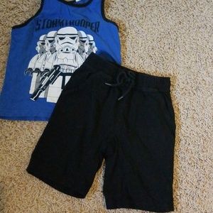 Black Cotton Shorts